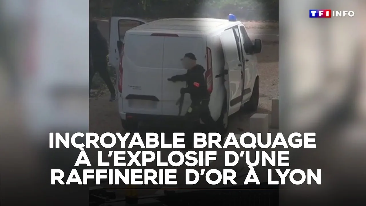 braquage explosive d’une raffinerie d’or à lyon : suspects lourdement armés arrêtés rapidement